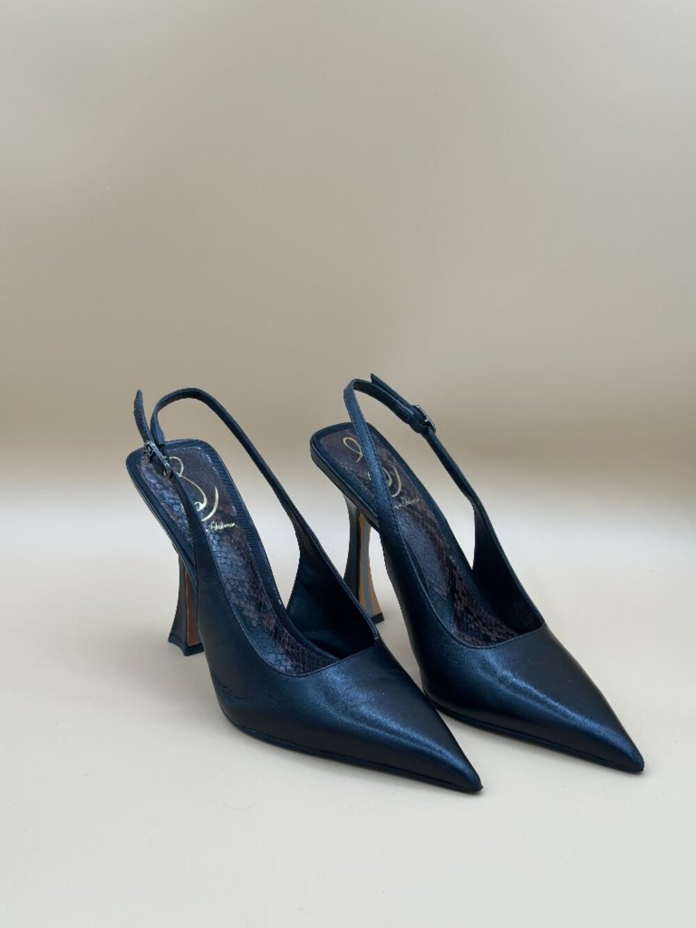 Sam Edelman Odette Slingback Pumps Black Pointed Toe Heels Women’s Size 7